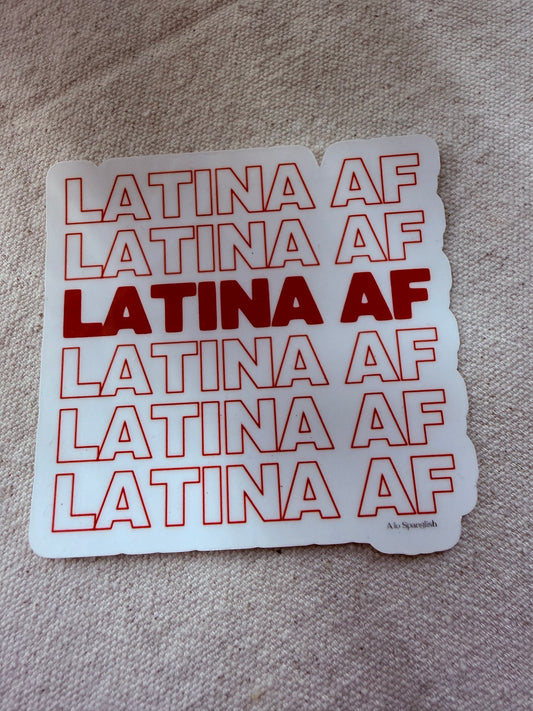 Latina AF Sticker