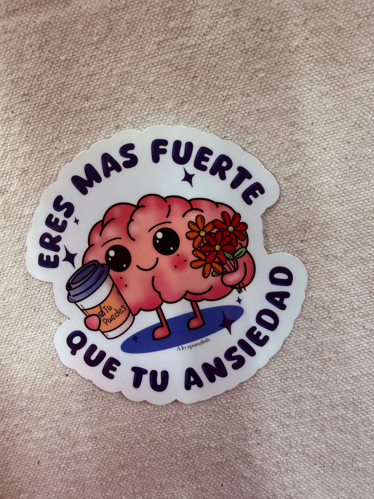Eres Fuerte Sticker