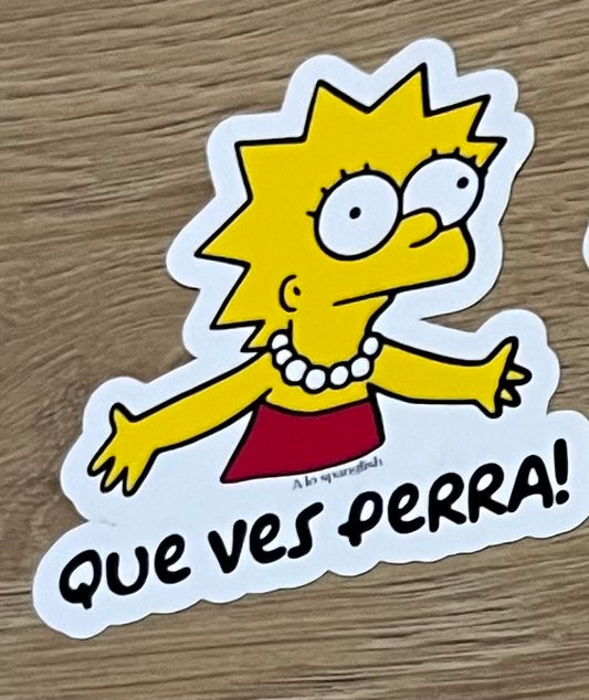 Que ves Lisa Sticker