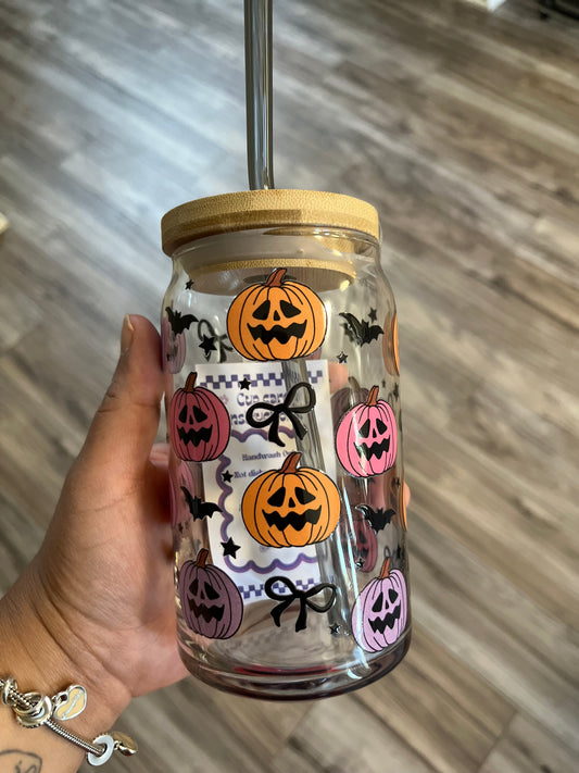 Pumpkins and Bows 16 oz Cup